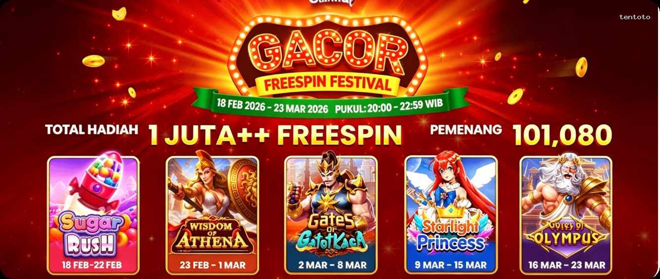 Login tentoto Sekarang Bonus Melimpah